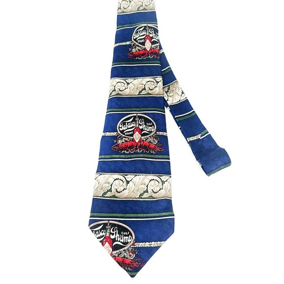 Tabasco Silk Ties – Gulf Shrimp Theme - EUC - Picture 3 of 10